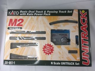 Kato M2 N Scale Unitrack Master 2 Track Set 20 - 851 - 1 - Gently