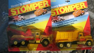 Schaper Stomper Heavy Hauler Dump Truck And Tow Truck Nos.  On Cards.