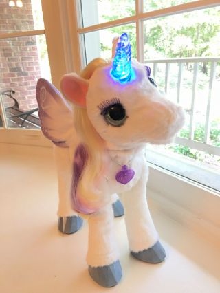 Furreal Friends Starlily My Magical White Unicorn Moves Noises Lights Up