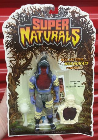 Naturals (tonka 1987) Skull " Warrior " Figure Moc Hologram Power