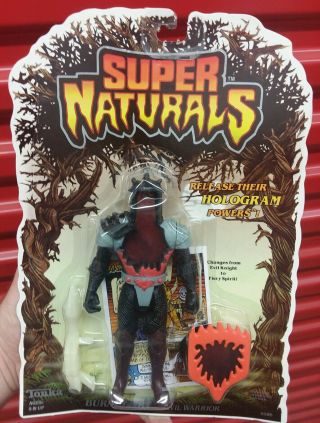 Naturals (tonka 1987) Burnheart " Warrior " Figure Moc Hologram Power
