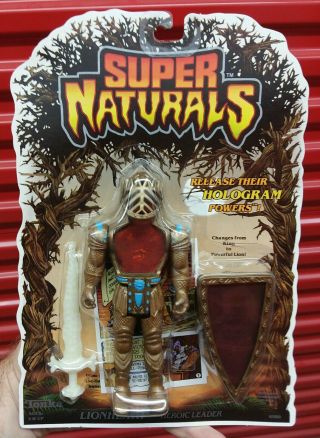 Naturals (tonka 1987) Lionheart " Warrior " Figure Moc Hologram Power