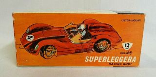 Look 1960`s Russkit " Superleggera " Lister - Jaguar 1/24 Slot Car Body Kit