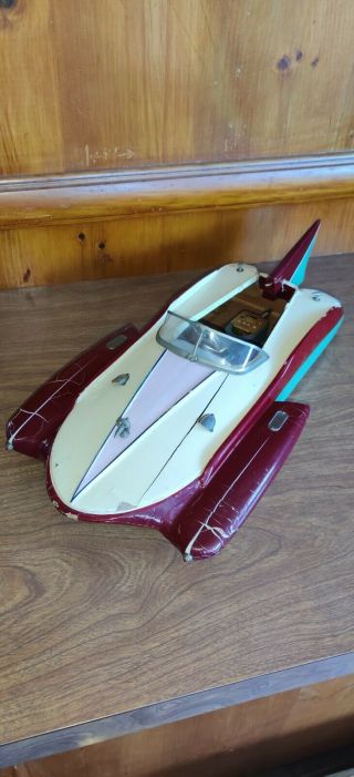 Vintage 17 " Ito Japan " Swallow " Battery Operated Model Hydroplane Boat