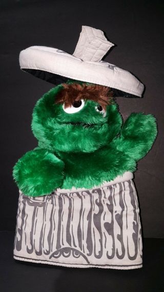 Vintage Sesame Street Oscar The Grouch Hand Puppet By Applause