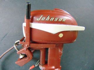 c.  1956 TOY OUTBOARD MOTOR K&O JOHNSON SEA HORSE 30 BATTERY OPERATED 3