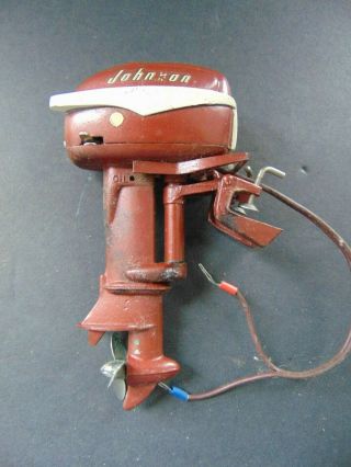 c.  1956 TOY OUTBOARD MOTOR K&O JOHNSON SEA HORSE 30 BATTERY OPERATED 4