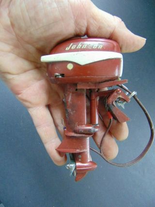 c.  1956 TOY OUTBOARD MOTOR K&O JOHNSON SEA HORSE 30 BATTERY OPERATED 6