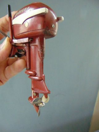 c.  1956 TOY OUTBOARD MOTOR K&O JOHNSON SEA HORSE 30 BATTERY OPERATED 7