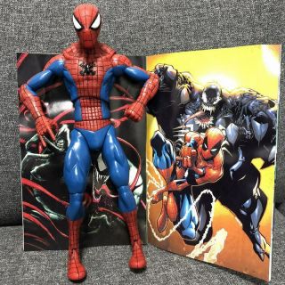 12 " Marvel Legends Spider - Man Evolution Of An Icon Hasbro Action Figure W/ Book