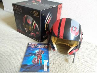 Star Wars Black Series Poe Dameron Electronic X - Wing Helmet,  Marvel 1 Comic