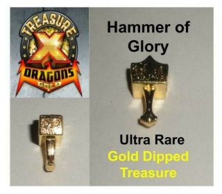 Treasure X Gold Dragon Hammer Of Glory Ultra Rare Golden Weapon Special Figure