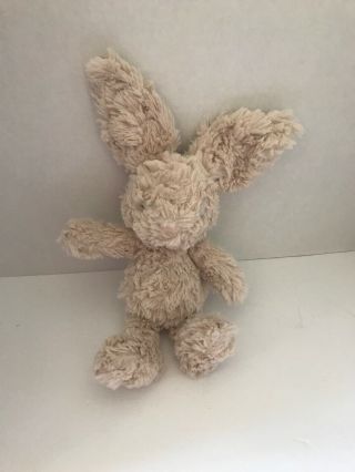 Jellycat Small Light Brown Tan Easter Bunny Rabbit Plush Stuffed Animal Toy Soft