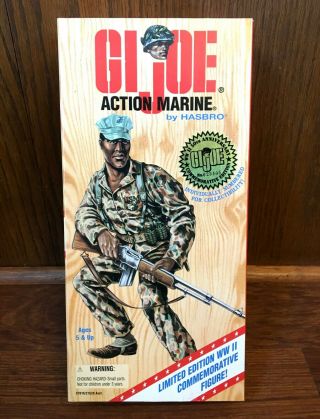 Action Marine Vintage Gi Joe 12 " Figure Doll Nib 1995 Wwii 50th Anniversary