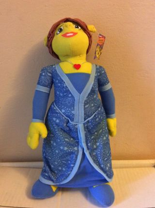 Shrek The Third Fiona Plush Toy And Doll Blue Dress
