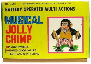 Vintage Daishin Musical Jolly Chimp Toy Story 3 Cymbal Monkey w/Tag & Box 8