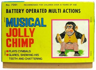Vintage Daishin Musical Jolly Chimp Toy Story 3 Cymbal Monkey w/Tag & Box 9