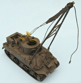 M32b1 Sherman Recovery Vehicle,  U.  S.  Army,  Scale 1/35,  Hand - Made Plastic Model