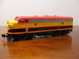 KATO N - scale Locomotive Set,  Type F - 7 - ABA,  Kansas City Southern, 3