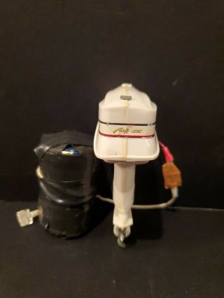 VINTAGE 1960 ' S EVINRUDE LARK IX 40 HP BATTERY OPERATED TOY OUTBOARD BOAT MOTOR 2