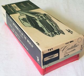 Bandai Toys Japan Tin Litho Friction 1960 CADILLAC CONVERTIBLE CAR V RARE MIB 12