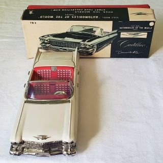 Bandai Toys Japan Tin Litho Friction 1960 CADILLAC CONVERTIBLE CAR V RARE MIB 3