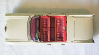 Bandai Toys Japan Tin Litho Friction 1960 CADILLAC CONVERTIBLE CAR V RARE MIB 8