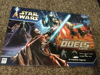Star Wars Epic Duels Board Game Hasbro Milton Bradley 2002 - Near Complete