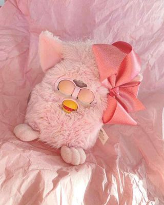 Furby Crystal Baby,  1999 Rare - Soft Pink