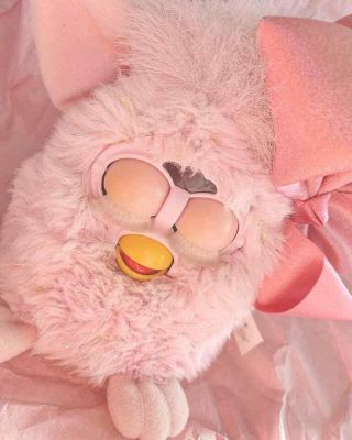 Furby crystal baby,  1999 RARE - soft pink 2
