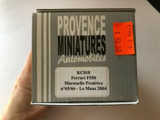 1/43 Scale Model Provence Miniatures Kc018 Ferrari F550 65/66 2004 Lemans