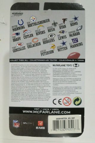 McFarlane NFL 3 Inch Mini Jason Witten Dallas Cowboys 82 Series 7 (2009) 2