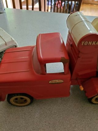 VINTAGE TONKA AA WRECKER and Cement TRUCK PRESSED STEEL 5