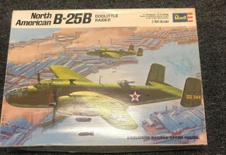 Revell H - 285 1/48 North American B - 25b Doolittle Raider Model Kit Complete Vin