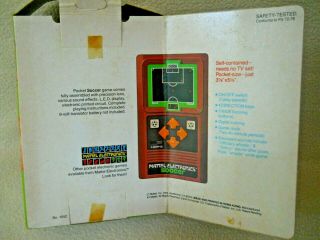 Vintage 1978 Mattel Electronics Hand Held SOCCER Game & Instructions. 7