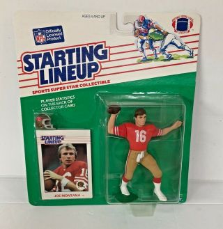 1988 Starting Lineup Football - Joe Montana - 49’ers