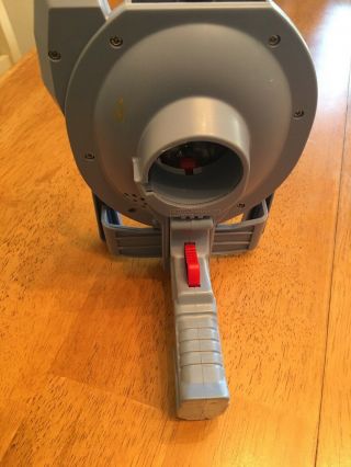 Space Blaster Disc Shooter,  1998 Min Yin toys.  W/40 foam disks,  Ammo Belt Clip 3