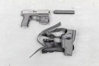 1/6 Scale Toy Us Navy Seal Gunner - Terry - Hk Socom Pistol W/holster Set