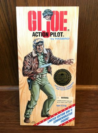 Action Pilot Vintage Gi Joe 12 " Figure Doll Nib 1995 Wwii 50th Anniversary