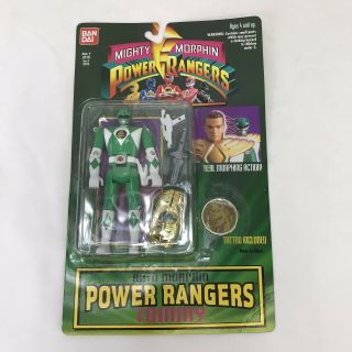 1994 Bandai Mighty Morphin Power Rangers Auto Morphin Green Ranger Tommy