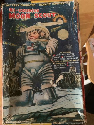 Hi - Bouncer Moon Scout Marx Toy Battery Operated Vintage Toy