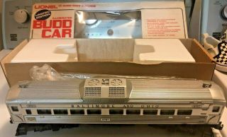 Lionel O Illuminated & Power Budd Car - Limited Edition - Set Of 3 B&o 8766,  8768