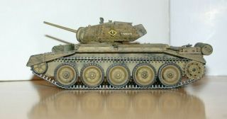 35 - 657 Italeri 1/35th Scale British Tank Crusader Mk.  I Plastic Model Kit Built