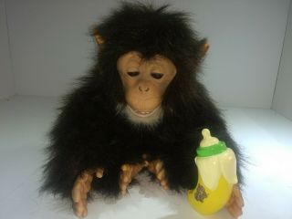 Fureal Friends Cuddle Chimp,  75798 From 2005,  With Banana Bottle.