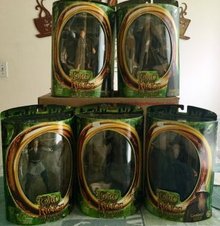 Lotr Fotr Action Figure Set Of 5 Mib Nrfb Lord Of The Rings