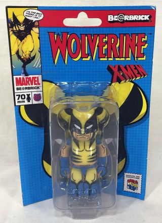 Medicom Be@rbrick Marvel X - Men Wolverine 100 Bearbrick Kubrick Figure,  Box Wear