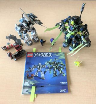 Lego Ninjago Titan Mech Battle Set 70737,  99 Complete With Instruction Manuals