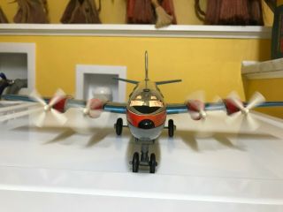 Nomura Vintage,  Tin,  B/o American Airlines Electra Ii Plane Fully Operational