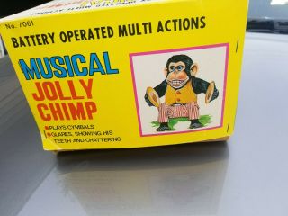Vintage Daishin Musical Jolly Chimp Toy Story 3 Cymbal Monkey w/Tag & Box 4