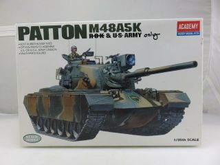 Academy Patton Tank M48a5k 1/35 Scale Model Kit Unbuilt Us Army Version Only